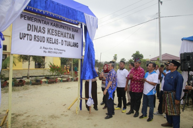 Syamsuar Resmikan RS Tipe D dan Buper Tengku Alam di Tualang