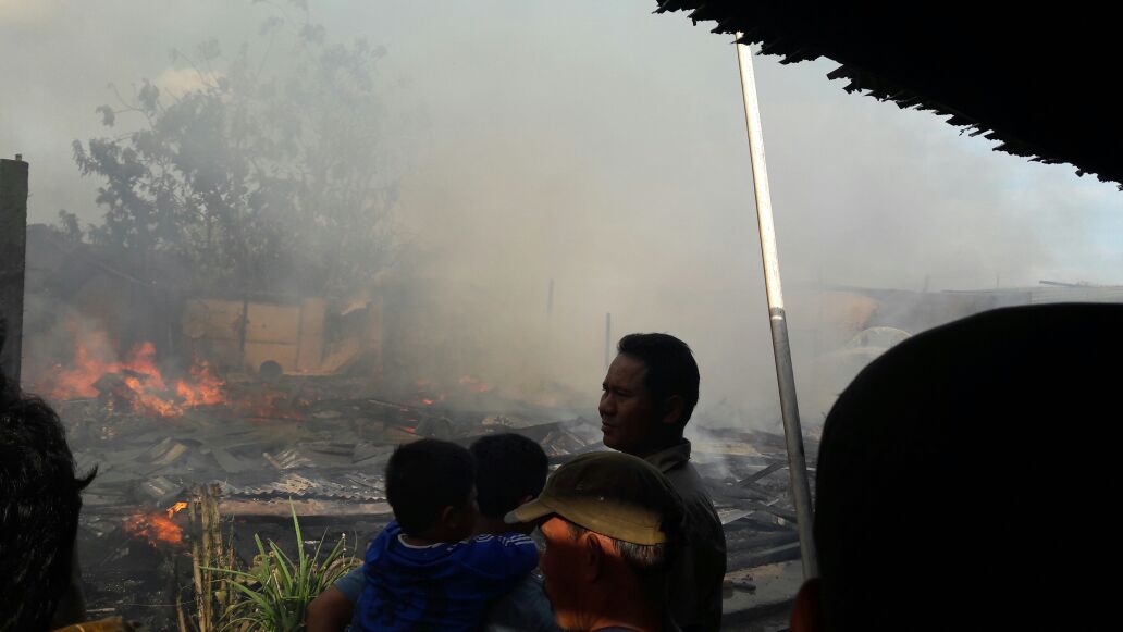 Si Jago Merah Mengamuk, 7 Unit Rumah Warga Inhil Ludes
