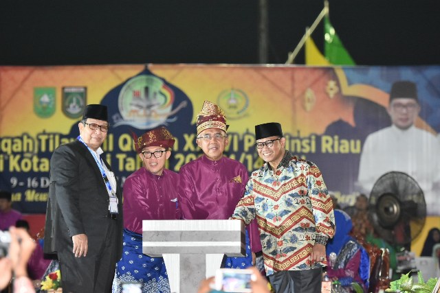 Masyarakat Dumai Tumpah Ruah, Gubri Resmi Buka MTQ Riau ke 36