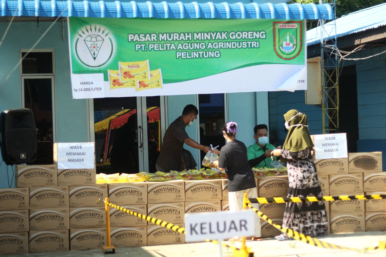 Harga Minyak Goreng Naik, PT Pelita Agung Agrindustri gelar Pasar Murah