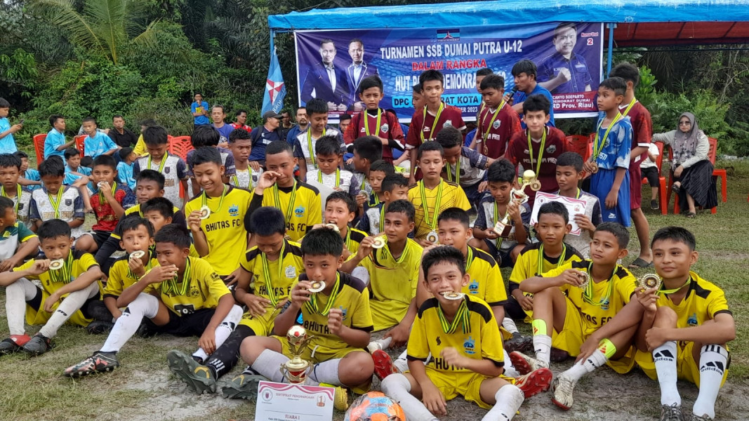 SSB Bhutas Juara Turnamen U12+5 Dumai Putra Cup
