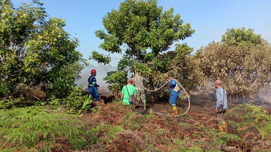 Serka Albinur Lubis Laksanakan Pemadaman Karhutla