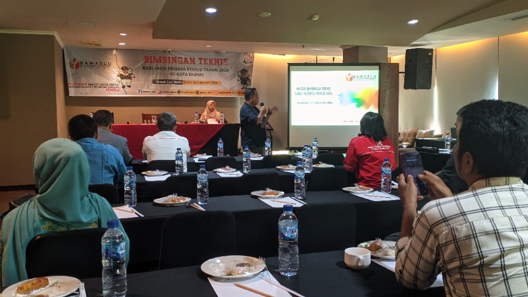 Bawaslu Dumai Gelar Bimbingan Teknis Untuk Saksi Peserta Pemilu