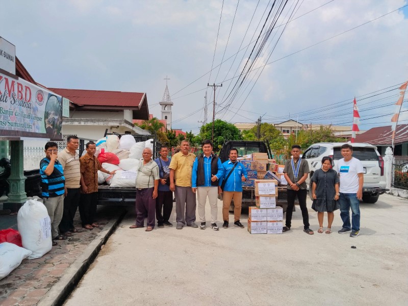 Gerak Cepat, GAMKI dan GMKI Cabang Dumai Donasi Bantuan