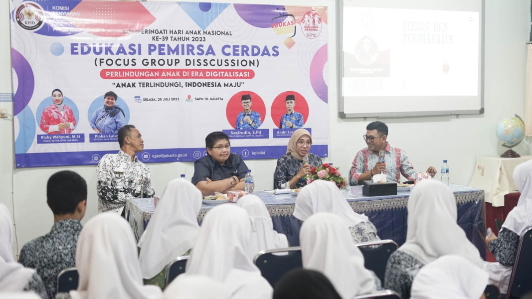 KPID DKI Jakarta Gelar Edukasi Pemirsa Cerdas di SMPN 70 Jakarta dalam Rangka Memperingati Hari Anak Nasional