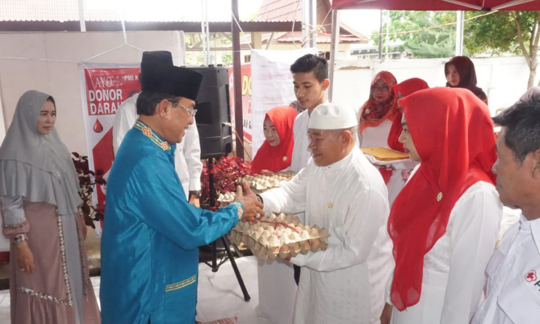 Jelang Ramadhan, Bupati Inhil Silaturahmi dengan Pengurus PMI