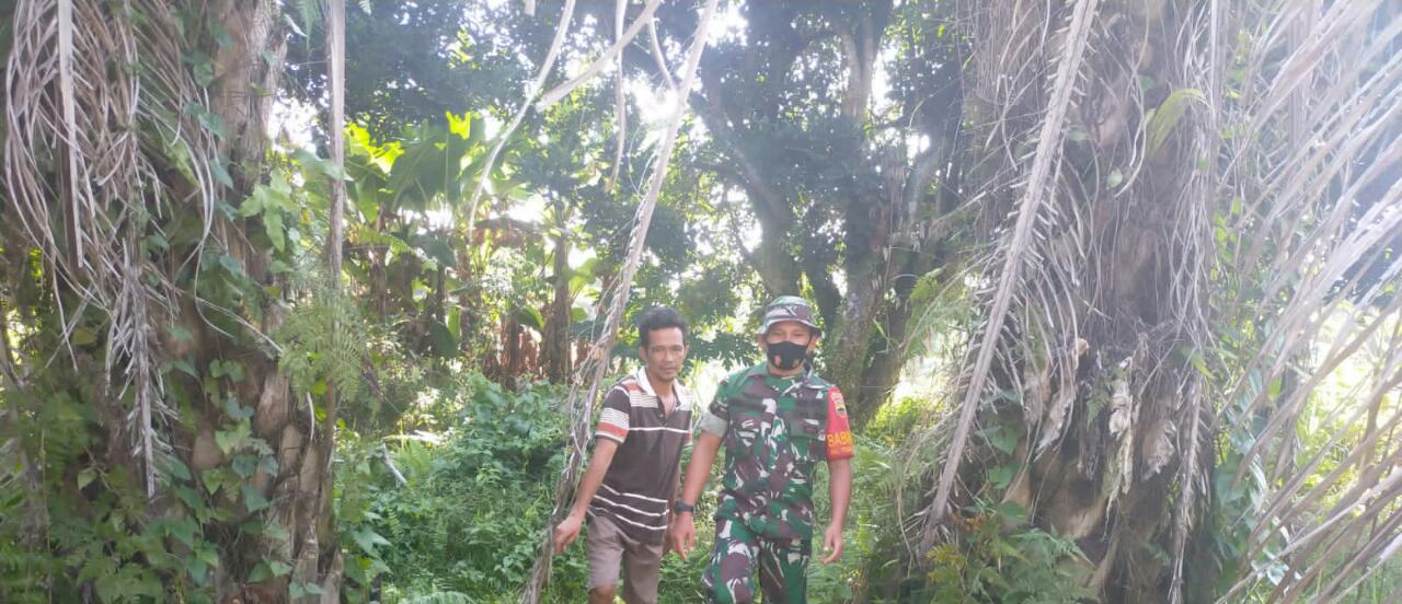 Sertu Arjuna Endar Laksanakan Patroli Cegah Karhutla di Wilayah Binaannya
