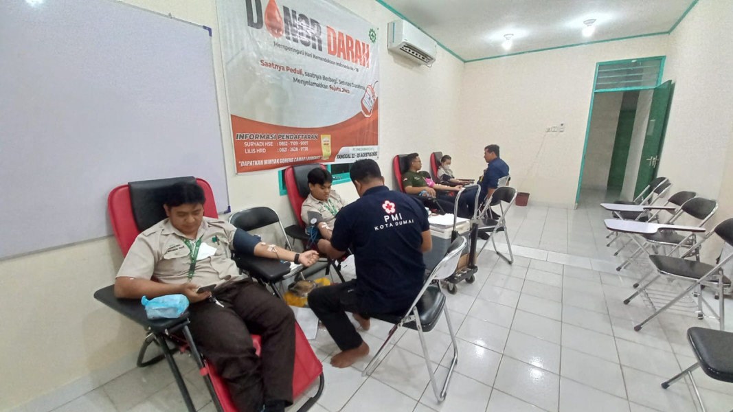Donor Darah PT Apical dan PMI Dumai
