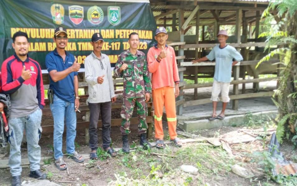 TMMD ke 117, Demi Memperkuat Sektor Pertanian dan Peternakan, Satgas Gelar Penyuluhan
