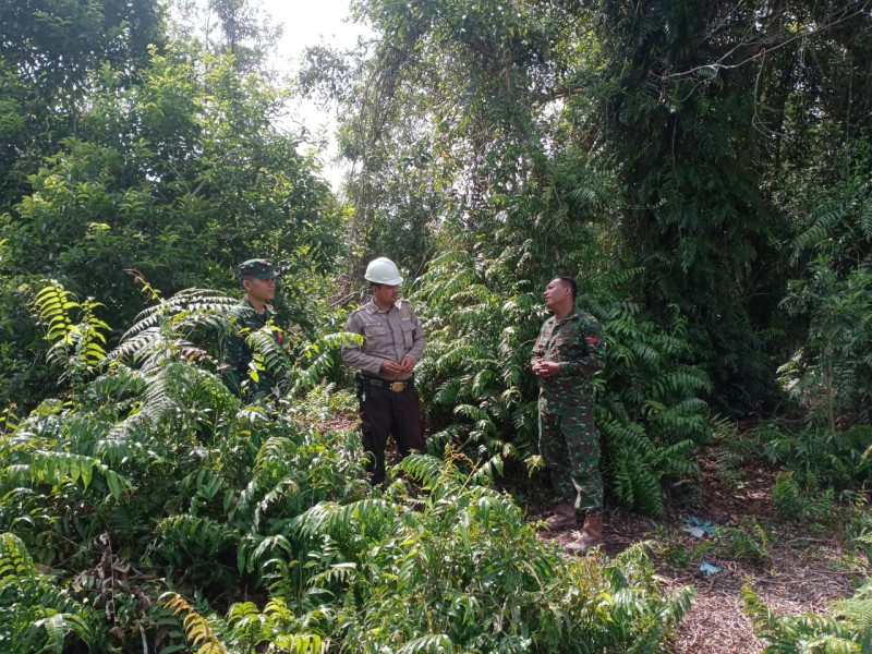 Pelaksanaan Giat Cegah Karhutla Oleh Serda Engki