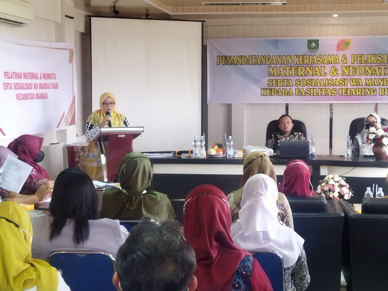 Cegah Resiko Kematian Ibu dan Anak, RSUD Mandau Teken Kerjasama Dengan Rumah Sakit dan Puskesmas