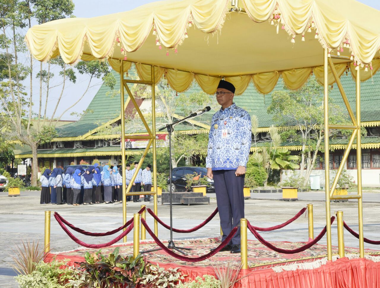 Pjs Bupati Inhil Pimpin Apel Hari Kesadaran Nasional