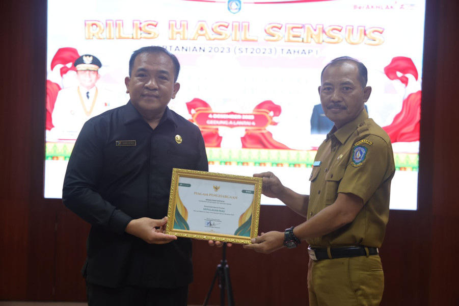 BPS Kepri Rilis Hasil Sensus Pertanian 2023 Tahap I, Jadi Landasan Kebijakan Pembangunan Daerah