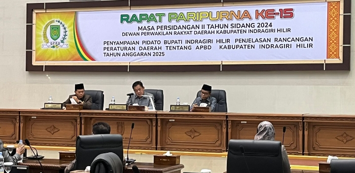 Pj Bupati Hadiri Rapat Paripurna DPRD Kabupaten Inhil Ke-15