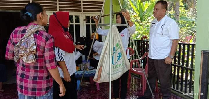 Camat Panai Hulu Kunjungi Posyandu di Desa Cinta Makmur