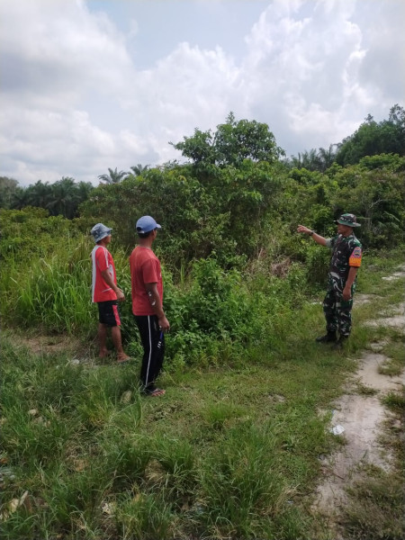 Pencegahan Kebakaran Hutan Dilaksanakan Oleh Serda Iwan Sahputra