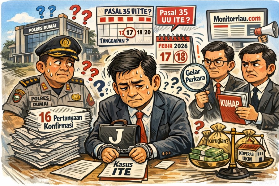 Enam Belas Pertanyaan dan Sebuah Keheningan di Polres Dumai