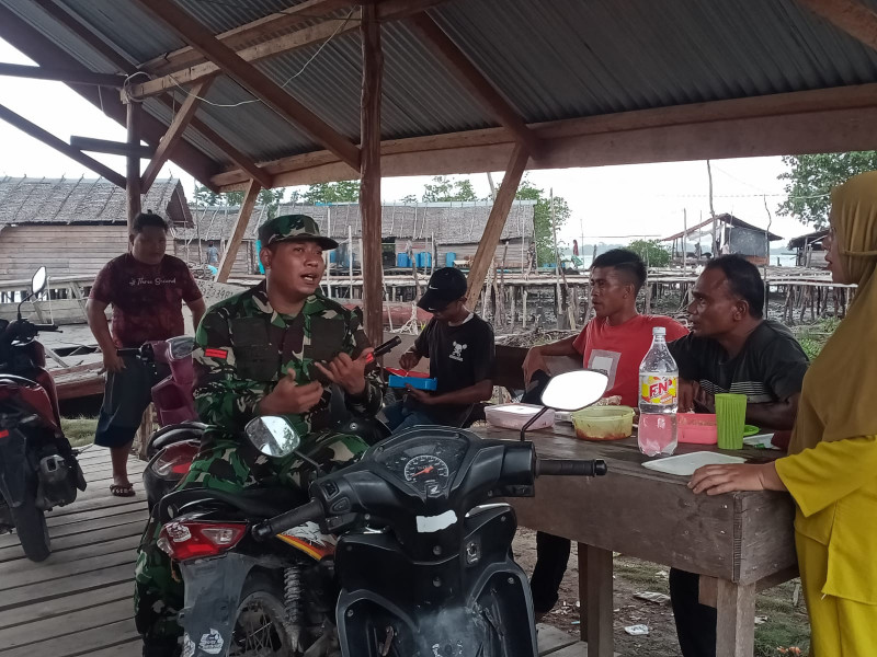 Selama Idul Fitri, Pratu Rahmad Laksanakan Giat PAM di Kampung Pancasila