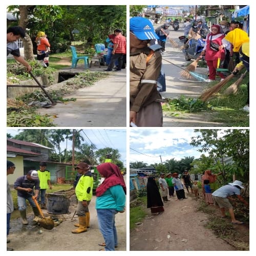 Hari Lingkungan Hidup, Warga Kelurahan Tanjung Palas Laksanakan Gotong Royong