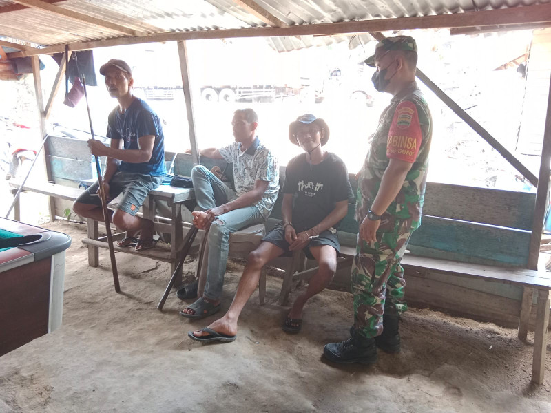 Serda Bambang Irwanto Laksanakan Giat Cegah Covid-19