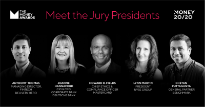 Money20/20 Launches The Money Awards, the New Global Fintech Awards and Unveils Prestigious Jury President Line-Up