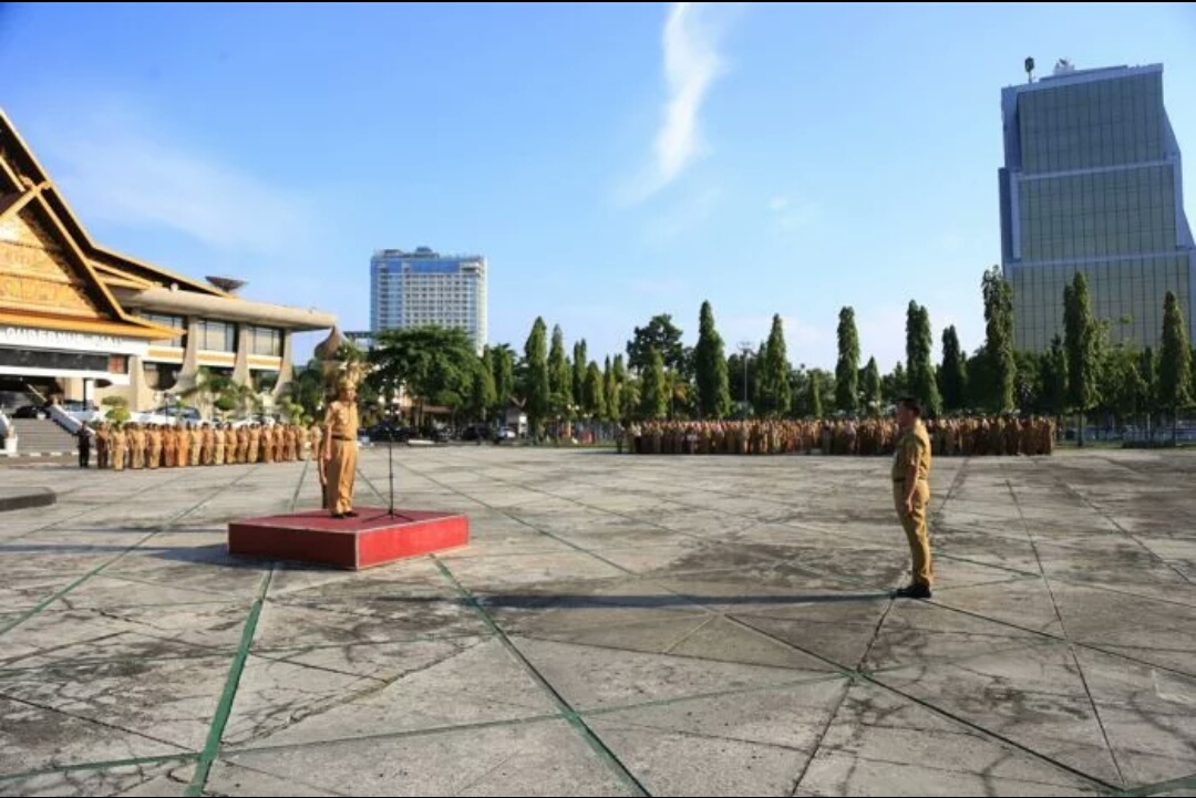 Gubri Pimpin Apel Perdana Usai Cuti Lebaran