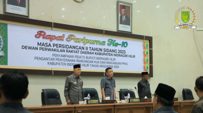 DPRD Inhil Gelar Rapat Paripurna Ke-10 Masa Sidang II Tahun 2023