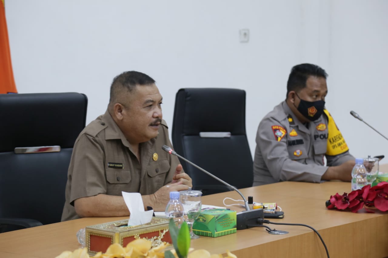 Forkopimda Labuhanbatu Rapat Koordinasi Pelaksanaan Vaksinasi Covid-19