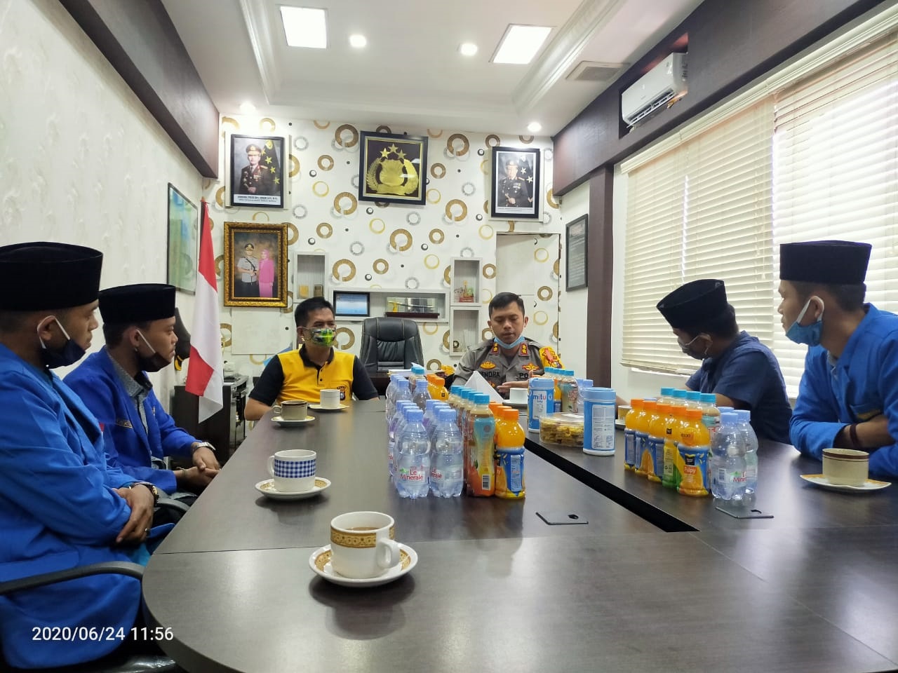 PC PMII Silaturahmi ke Kapolres Bengkalis Diskusi Soal Radikal dan Narkoba