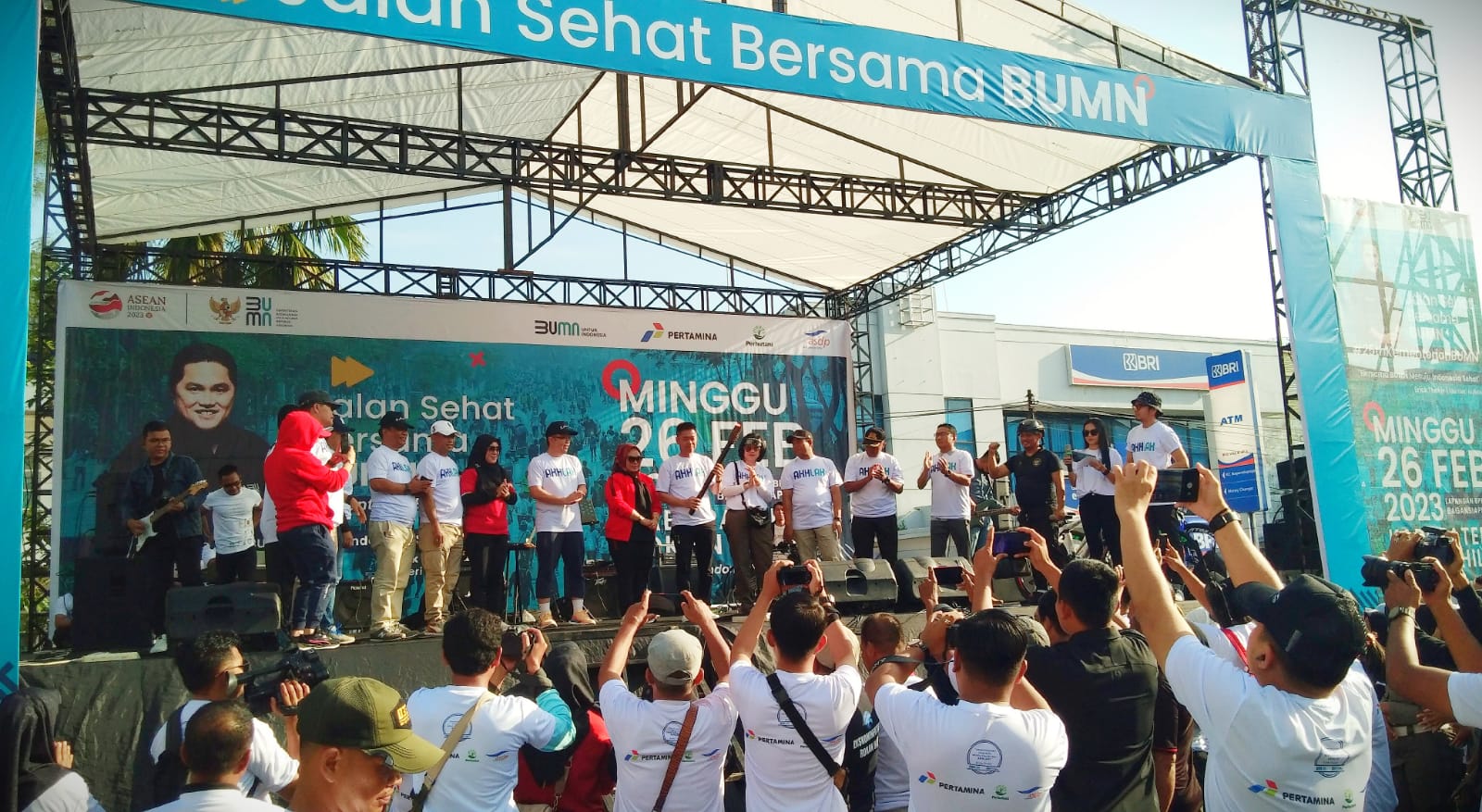 Jalan Sehat Ke- 25 BUMN di Rokan Hilir Berlangsung Meriah