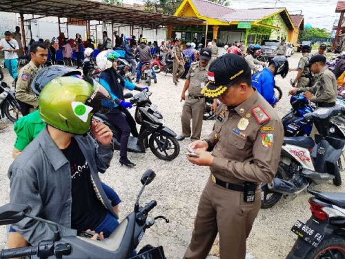 Razia KTP di Jalan Tuanku Tambusai Pekanbaru, 151 Orang Terjaring
