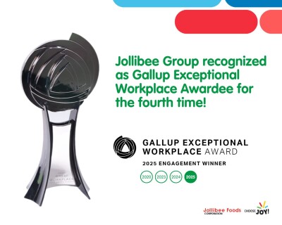 Jollibee Group recognized anew with Gallup Exceptional Workplace Award