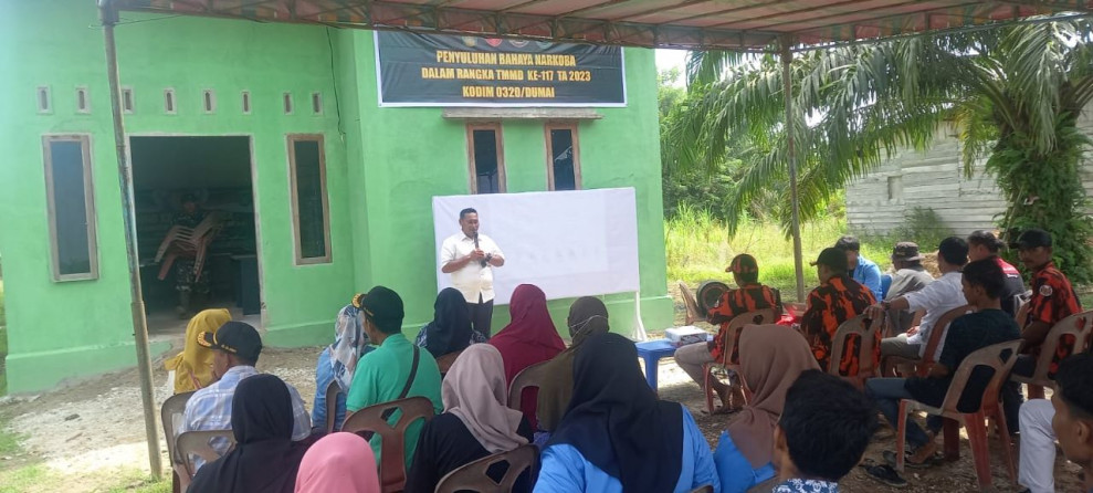 TMMD ke 117, Satgas Berikan Penyuluhan Bahaya Narkoba Kepada Masyarakat