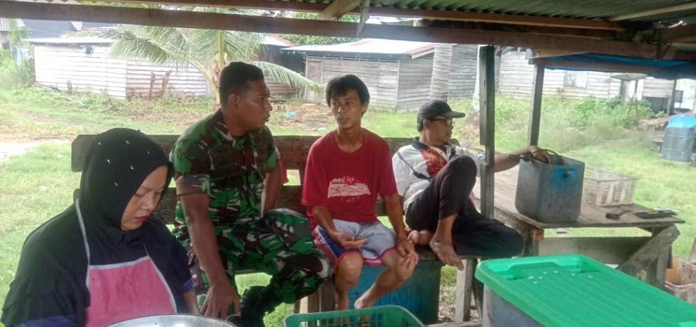 Penyampaian Pratu Rahmad Kepada Masyarakat Terkait Nilai-nilai Pancasila