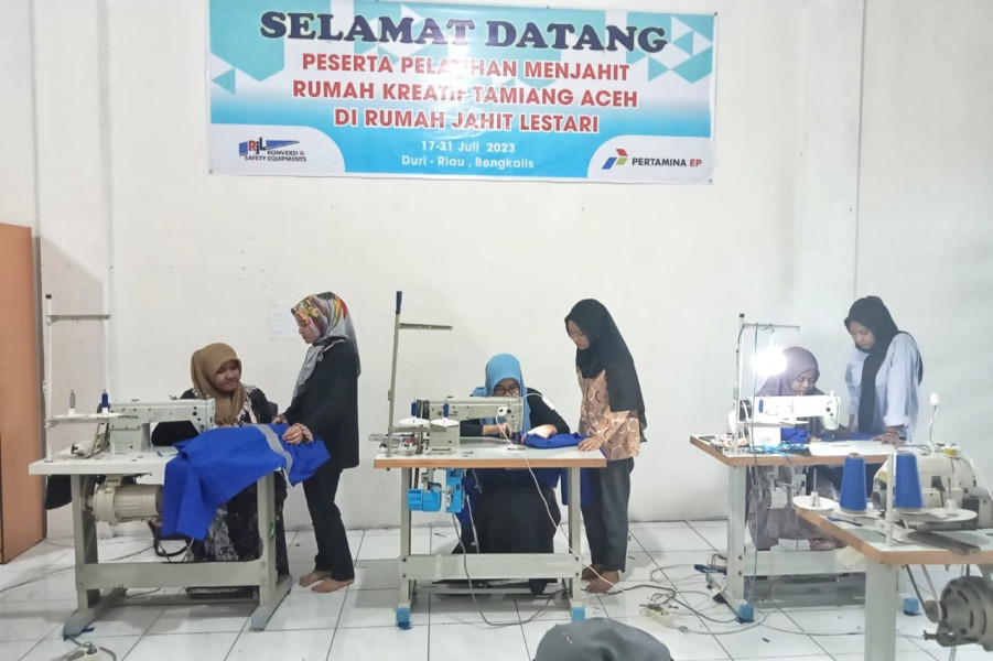 Berbagi Ilmu dan Pengalaman, Rumah Jahit Lestari PHR Bina Kelompok Masyarakat Aceh