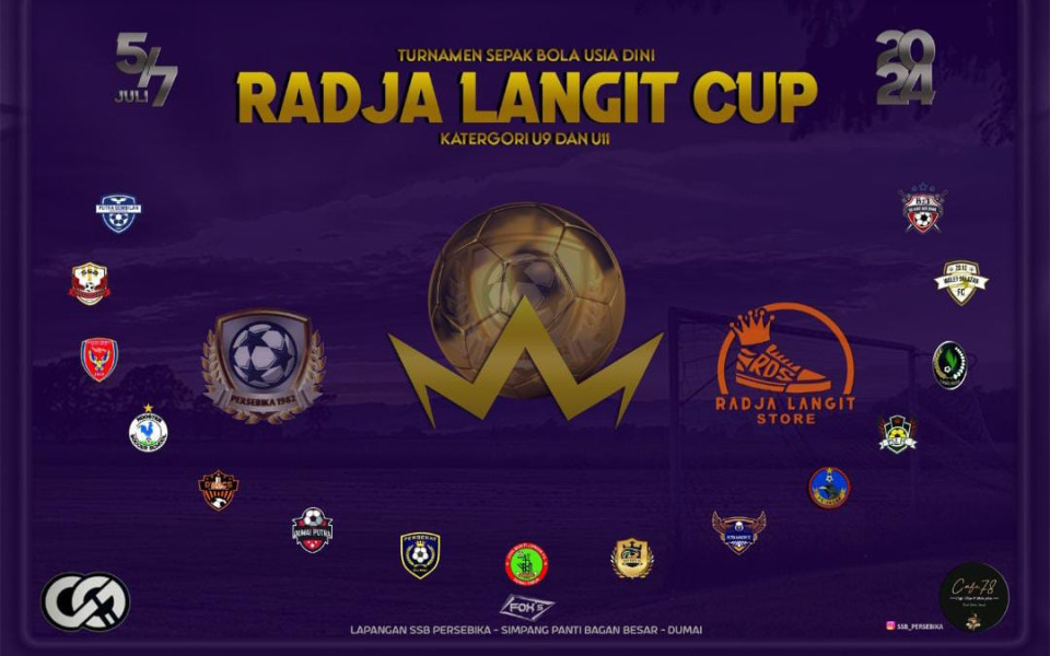 Besok Radja Langit Cup U-9 dan U-11 Digelar, 27 Tim Siap Berlaga
