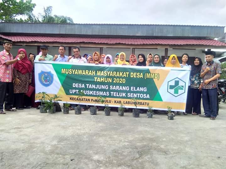 Camat Panai Hulu Lakukan Kegiatan Tanam Pohon di Desa Tanjung Sarang Elang