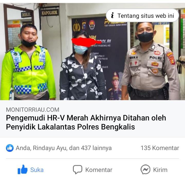 Warganet Minta Pembawa Lari Pelaku Kecelakaan didepan Hubbulwathan Duri Diselidiki