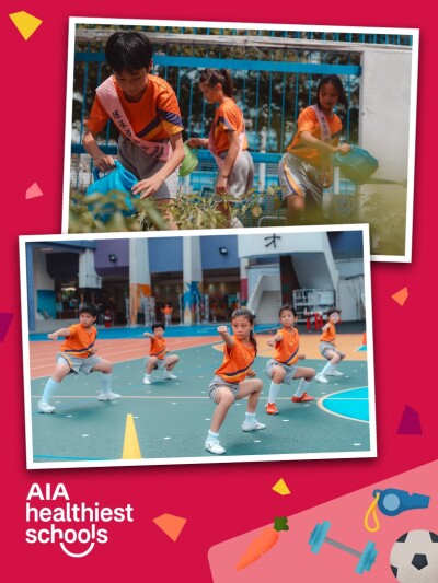 Hong Kong Champions of the AIA Healthiest Schools Competition 2024/25 -  Baptist (Sha Tin Wai) Lui Ming Choi Primary School and Salesians of Don Bosco Ng Siu Mui Secondary School  Win US$100,000 Prize and Advance to Regional 