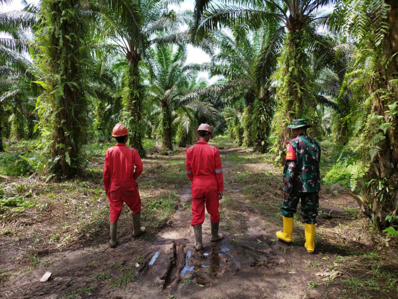 Serda Miftah Berkeliling di Beberapa Titik Wilayah Binaannya Untuk Mensosialisasikan Pencegahan Karhutla