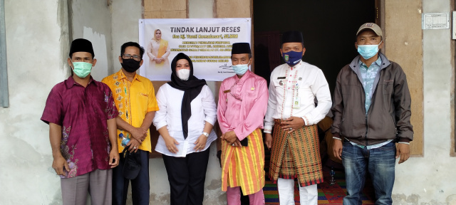 Hj Yanti Komala Sari, Anggota DPR Provinsi Riau Tinjau RT 08 Sukadamai Dumai