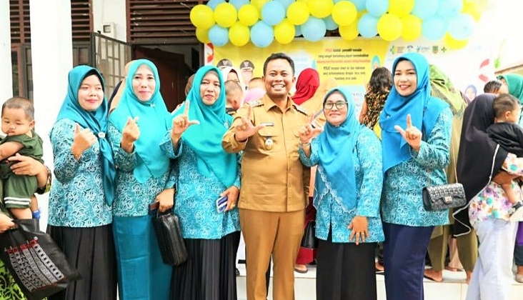 Wabup Rohil Launching Crash Program Imunisasi Polio Untuk Anak Usia 0-59 Bulan