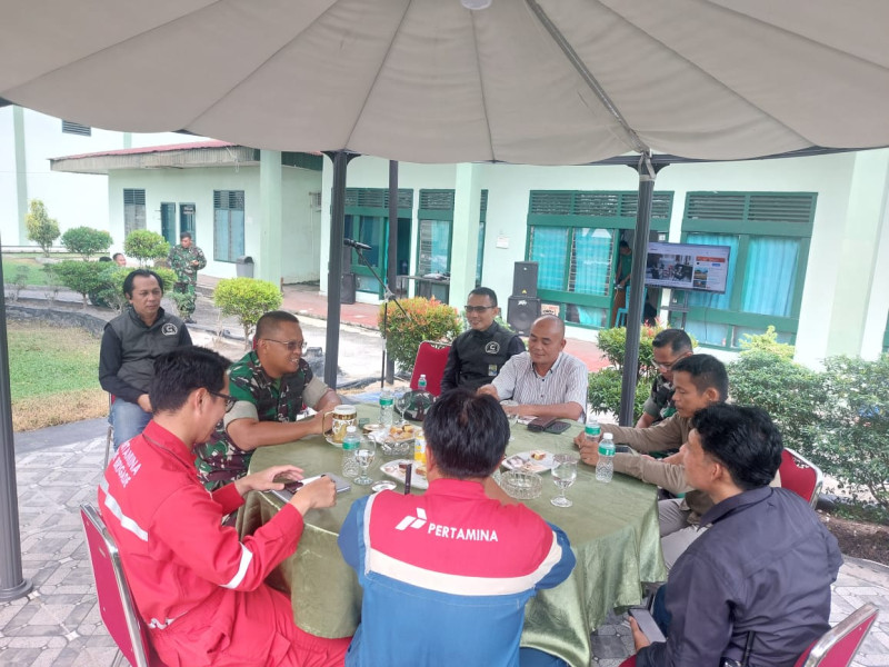 Management PT. KPI RU-II Dumai Kunjungi Makodim 0320/Dumai Untuk Tingkatkan Sinergi