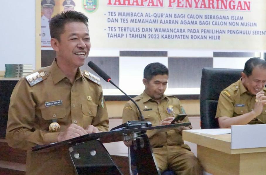 Bupati Rokan Hilir Buka Tahap Penyaringan Bacalon Penghulu
