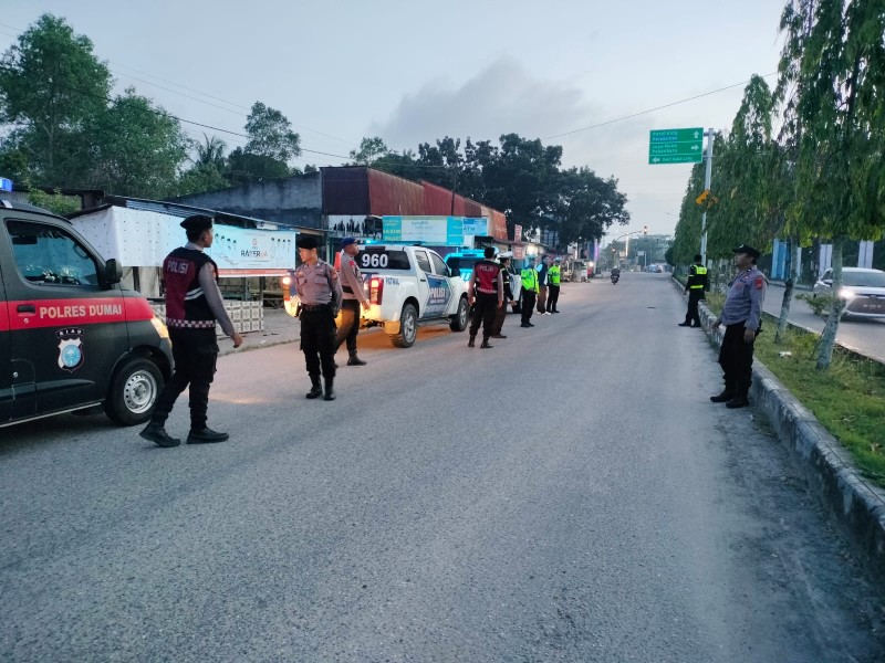 Jaga Ketertiban di Bulan Suci Ramadhan, Polres Dumai Gelar Razia