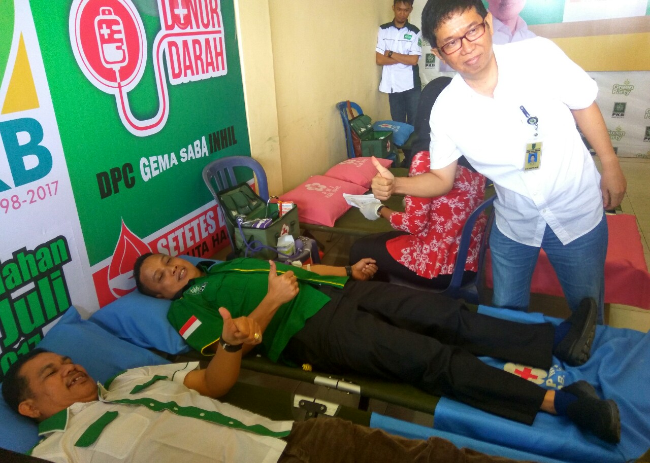 Meriahkan Harlah Ke-19, PKB Inhil Gelar Kegiatan Bakti Sosial