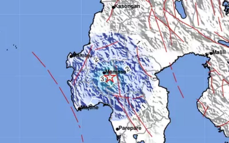 Guncangan Gempa Berkekuatan 4,7 SR Dirasakan Mamasa Sampai Palopo