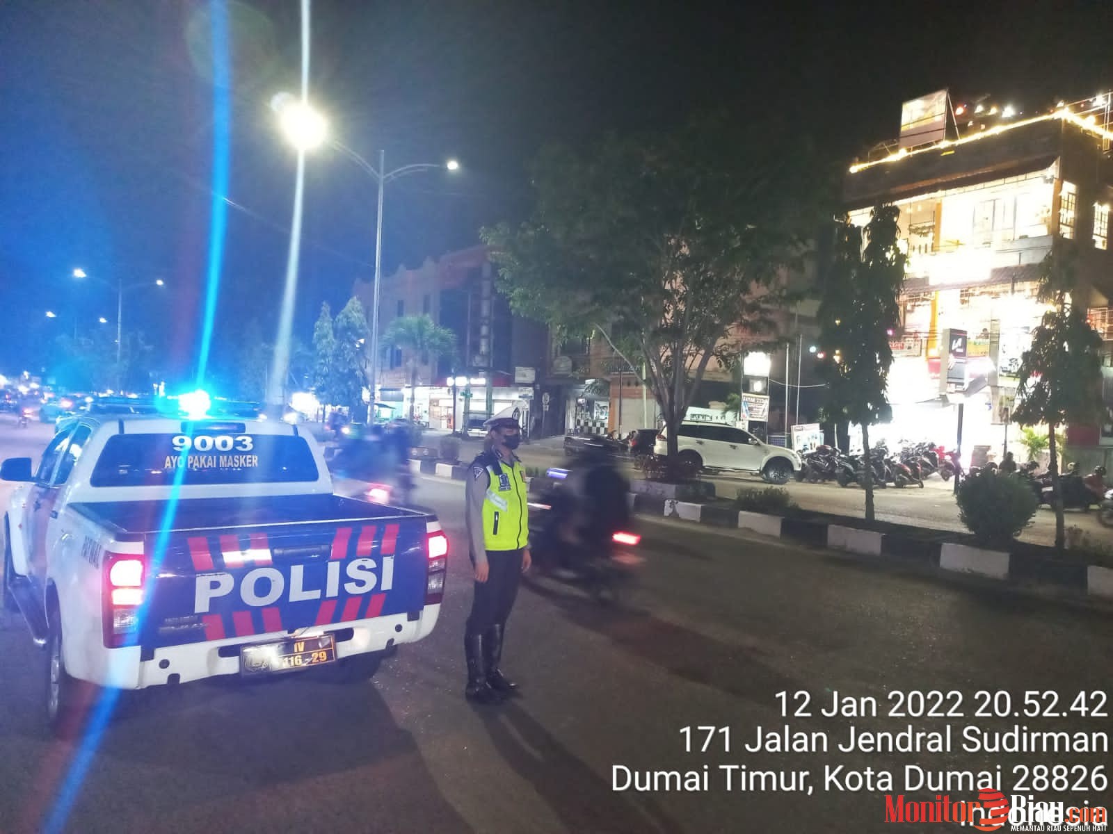 Ciptakan Kamtibmas, Satlantas Polres Dumai Itensifkan Patroli Malam