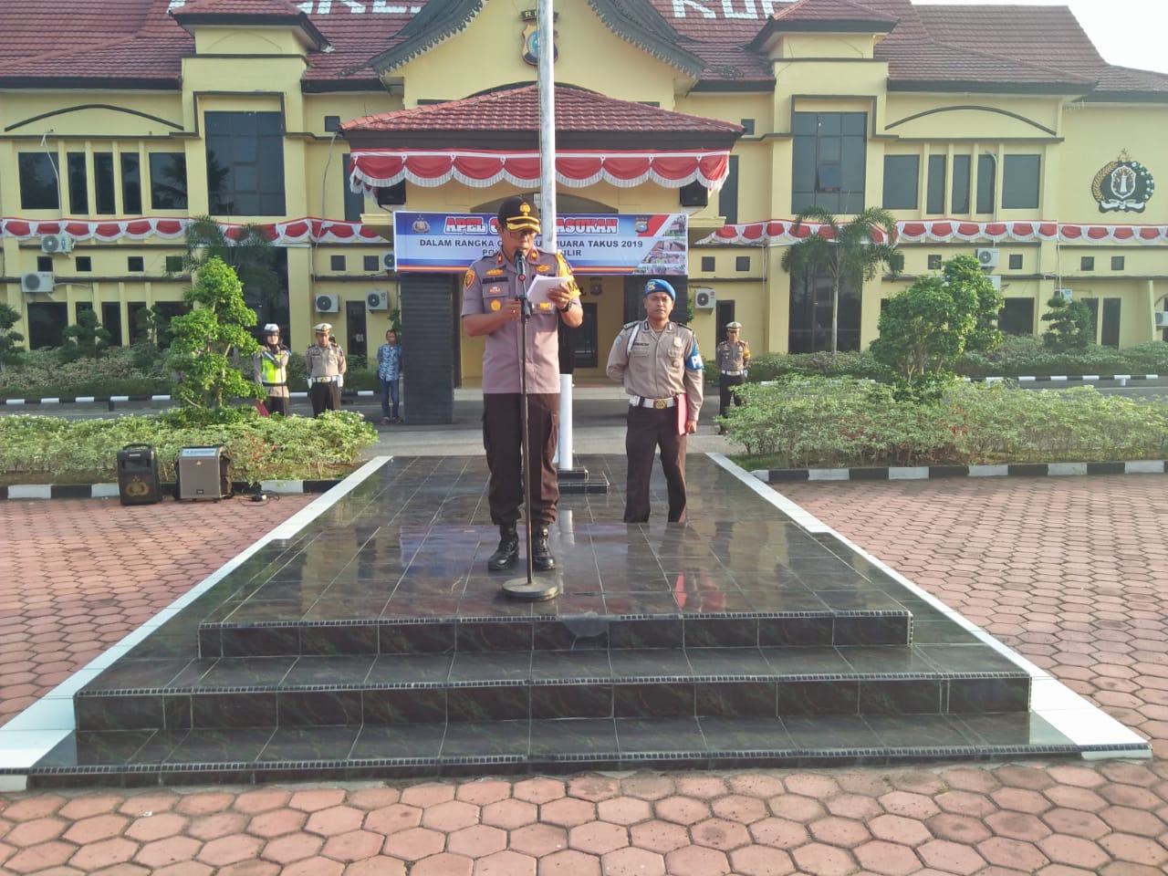 Polres Rohil Gelar Apel Operasi Patuh Muara Takus 2019