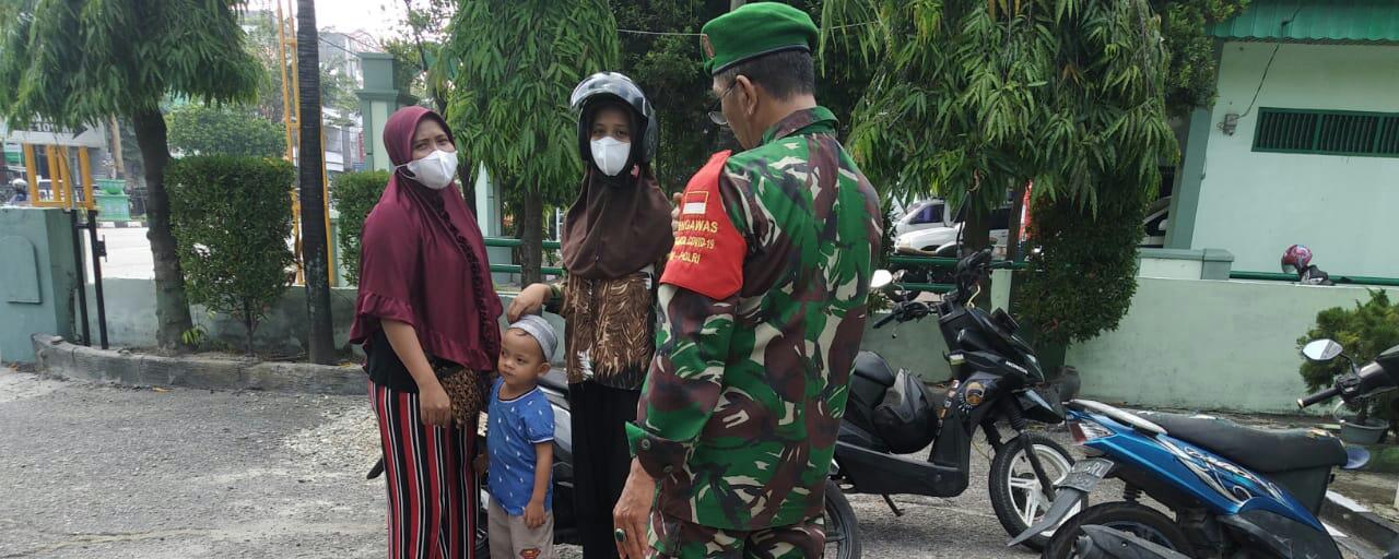 Peltu Wawan Melaksanakan Sosialisasi Pencegahan Covid-19